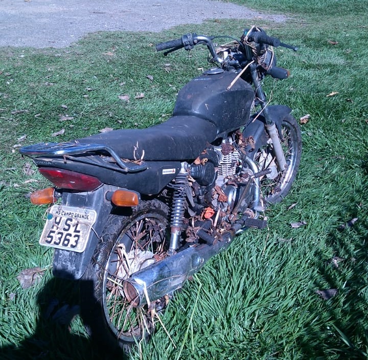 PM de Camapuã recupera moto furtada do pátio do Detran